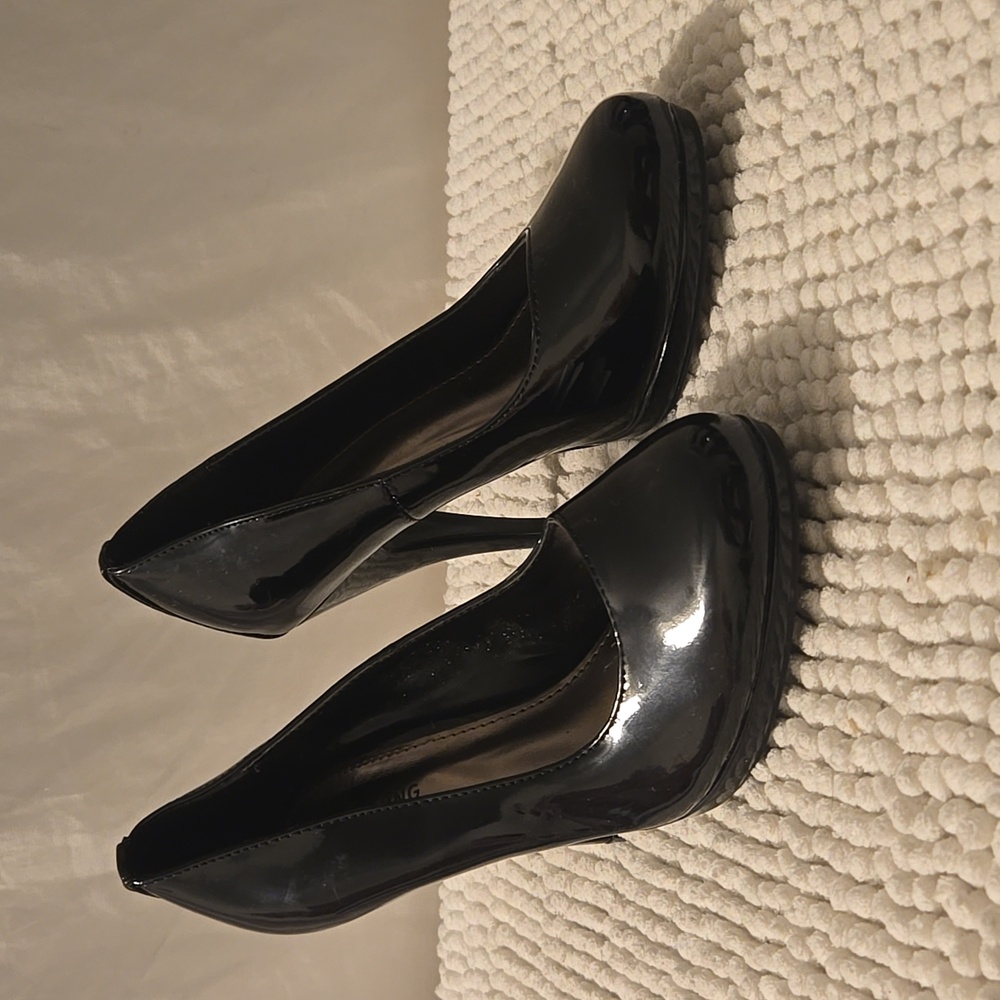 Call it Spring Black Patent Stilettos Heels size 7